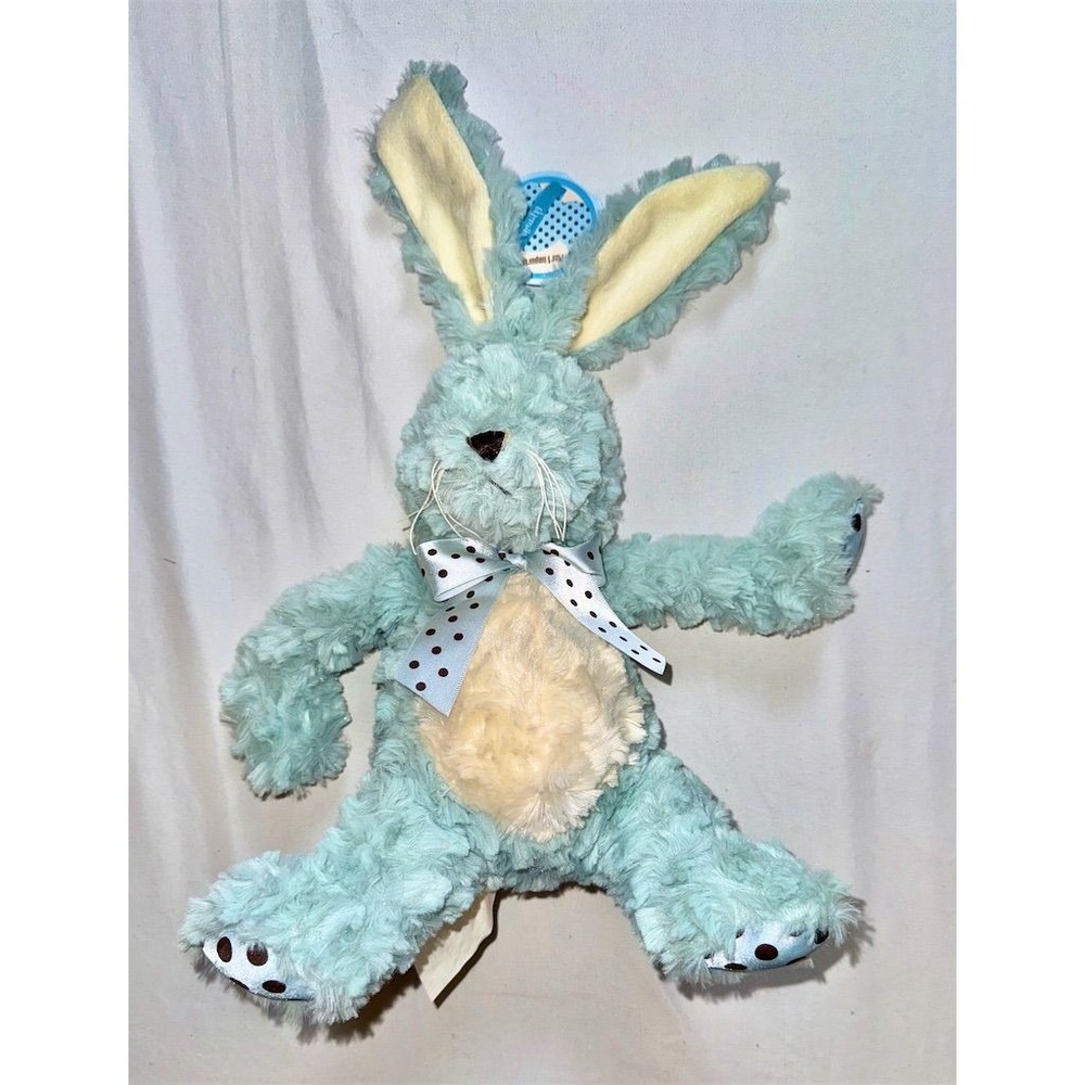 Pier One Blue Rabbit Plush Stuffed Animal Medium Easter Gift 3+ Year rare Thomas